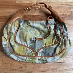 NWOT Ruehl canvas hobo bag